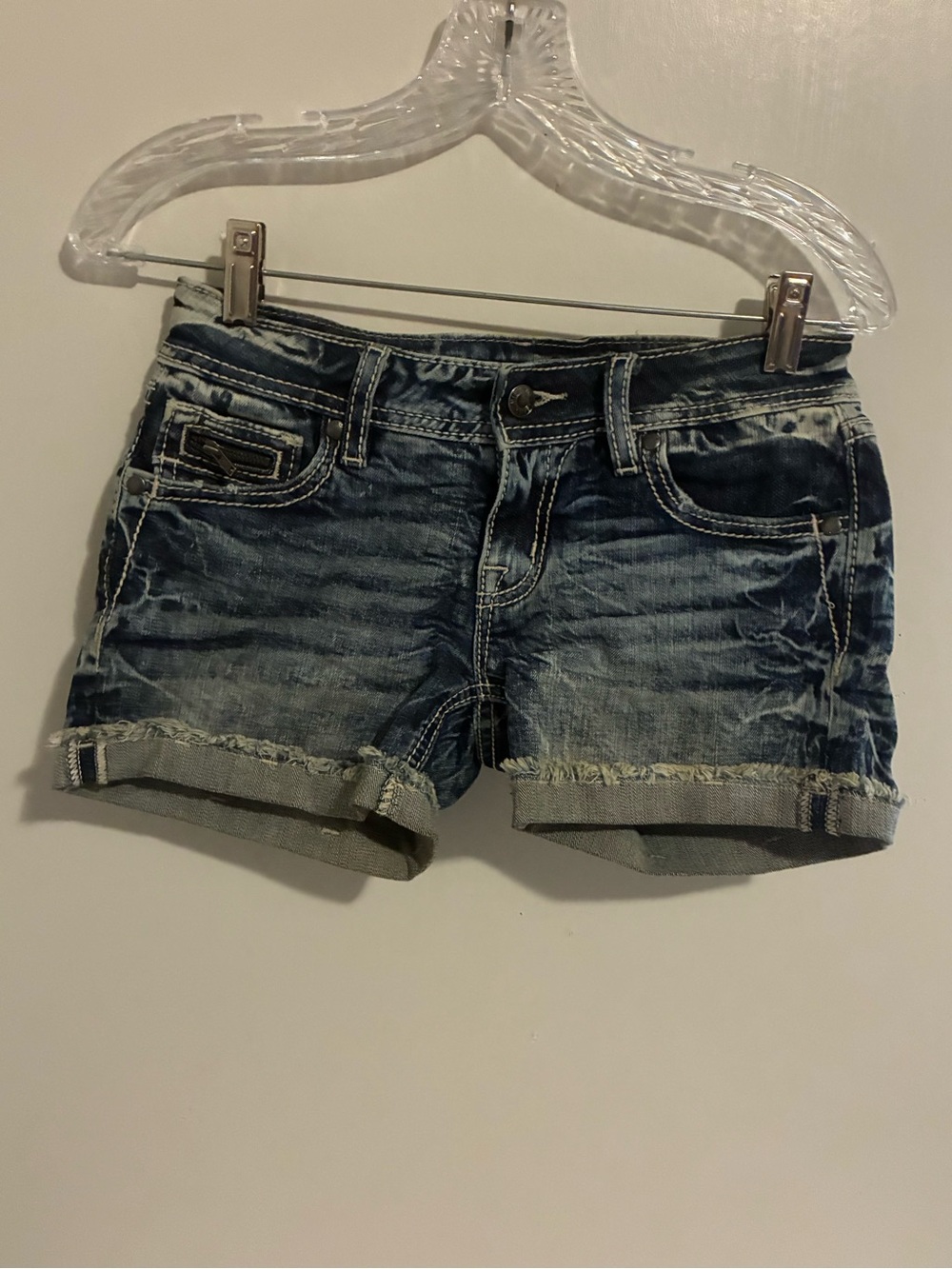 Hot Women’s Miss Me Denim Distressed Shorts SZ 25